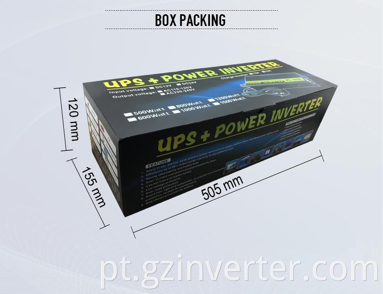 solar charge inverter with packaging